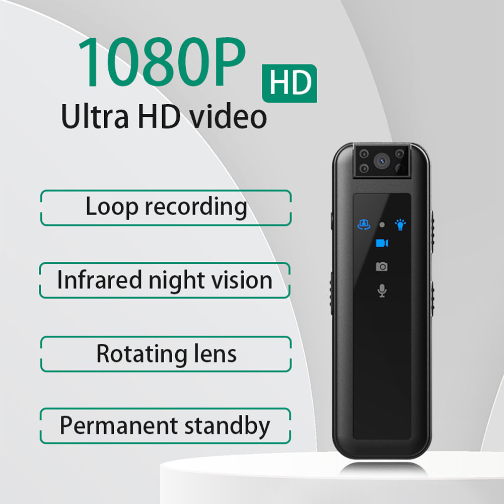Review! HD 1080P Mini Camera Portable Digital Video Recorder Police Small Bod...