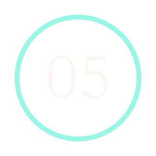 blue circle with 5 in it