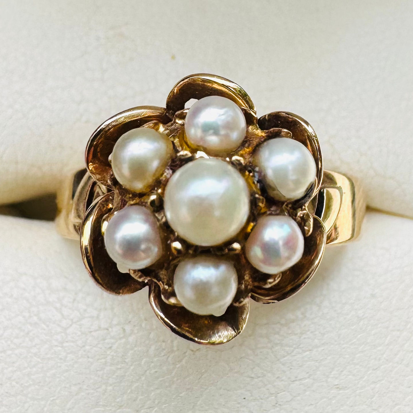 Vintage 9k Pearl Ring