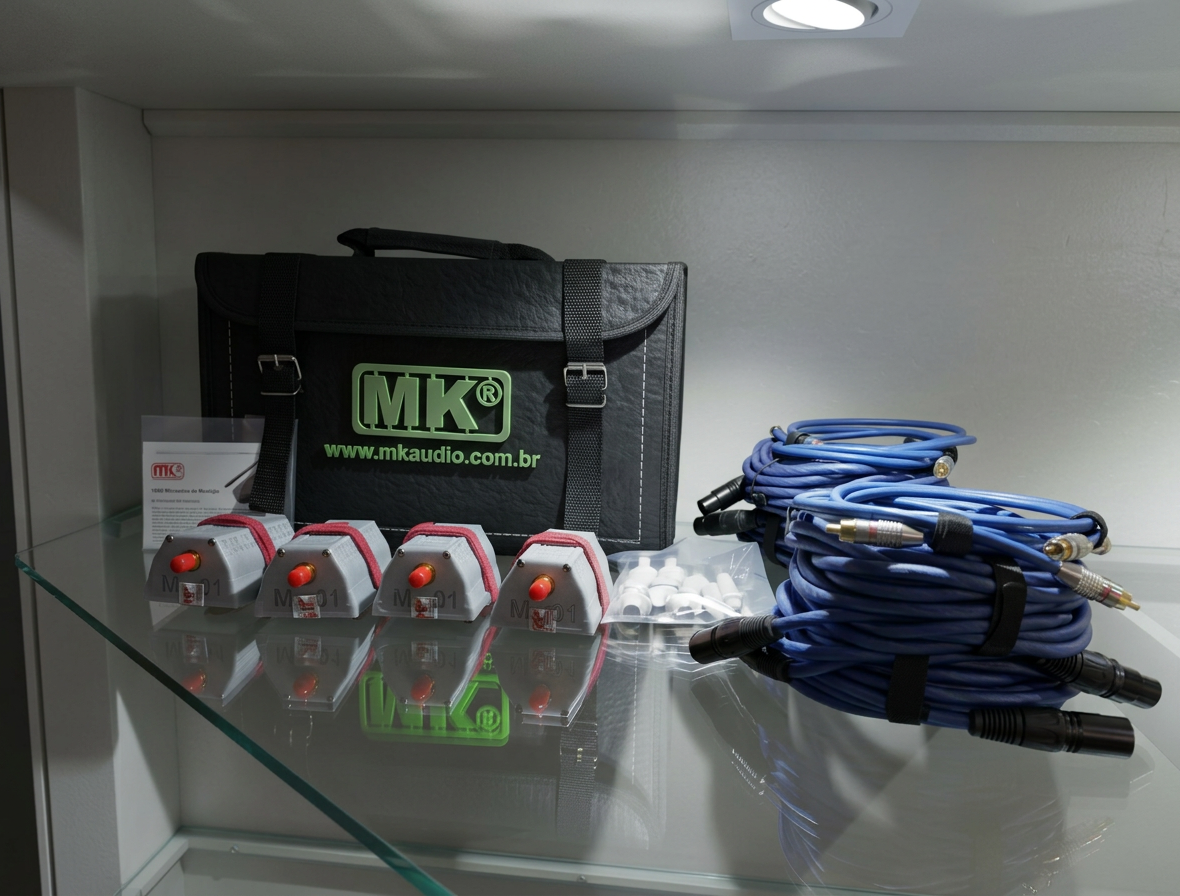 KIT Microfone Medição MK01X4