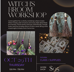 WITCHES BROOM WORKSHOP
