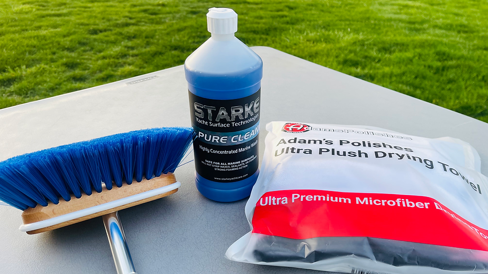 products that can help to wash the boat