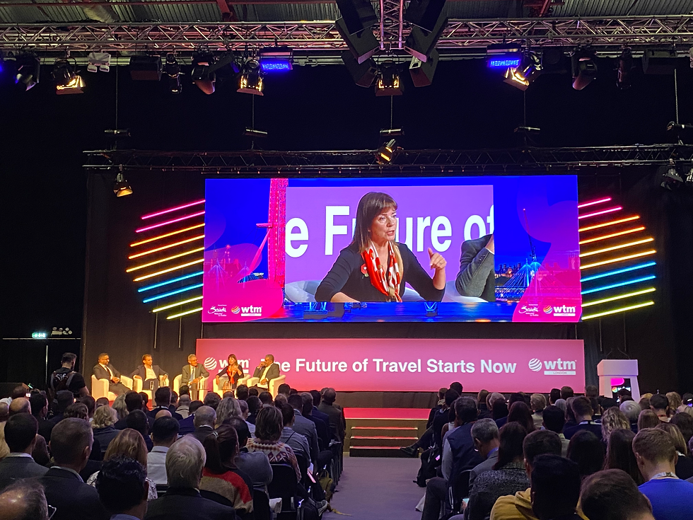 Julia Simpson, President and CEO of WTTC, at WTM London