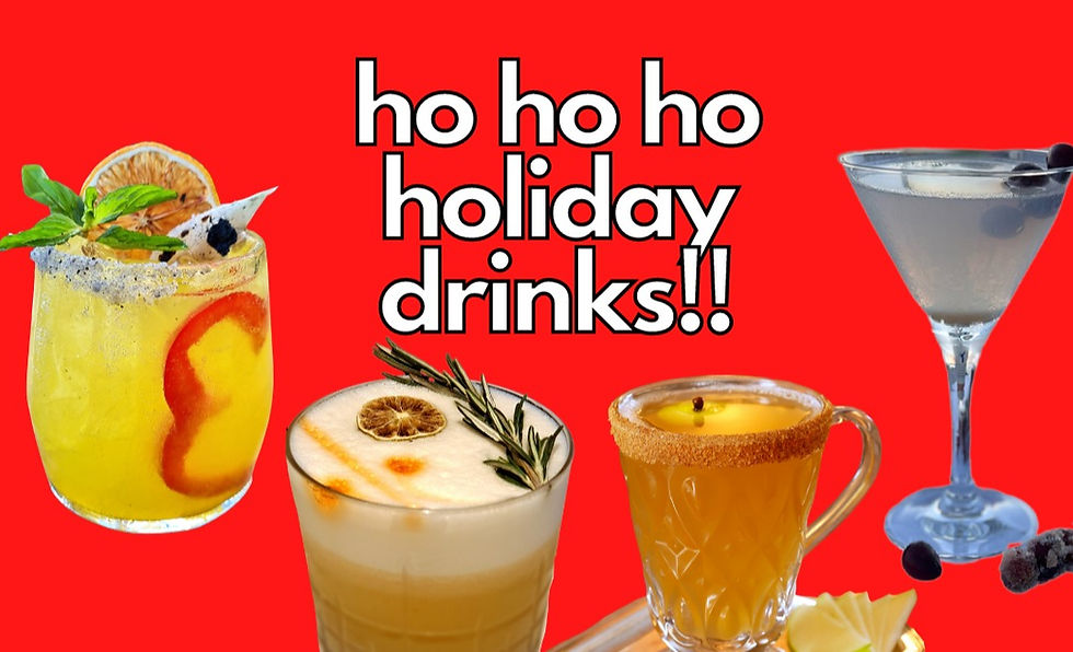 Ho ho holiday drinks!