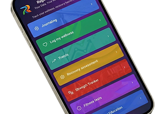 screenshot of regen and track recovery app