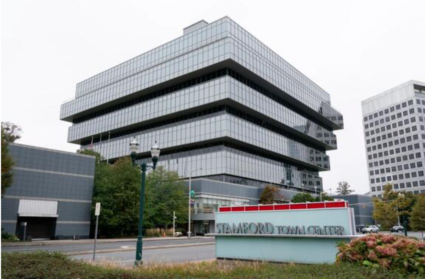 Purdue Pharma’s headquarters stands in Stamford, Conn., Oct. 21, 2020. (AP Photo/Mark Lennihan, File)