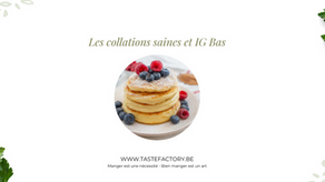 Les collations saines et IG Bas