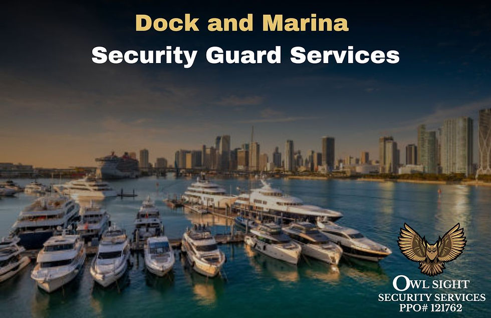 dock and marina security guard services