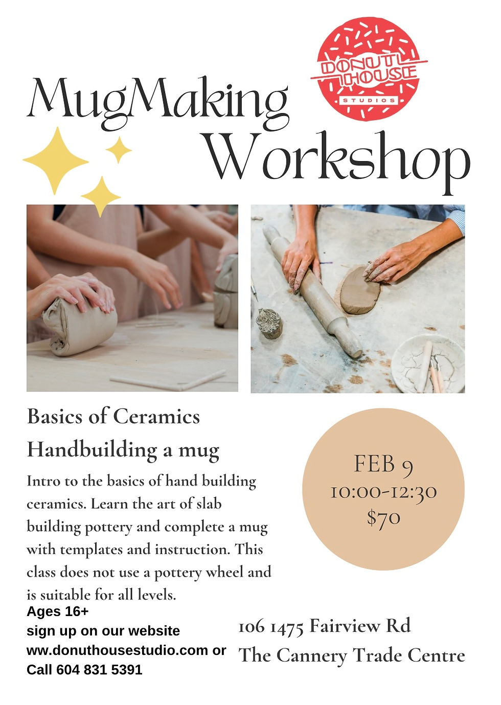 Hand Build a Mug! 
