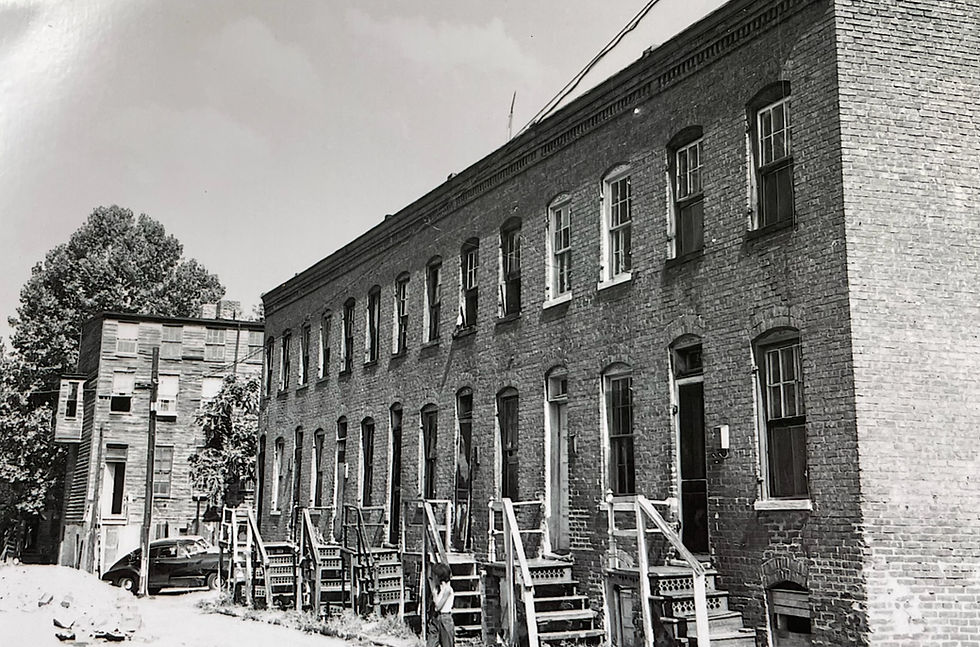 Historical image of Foggy Bottom row houses