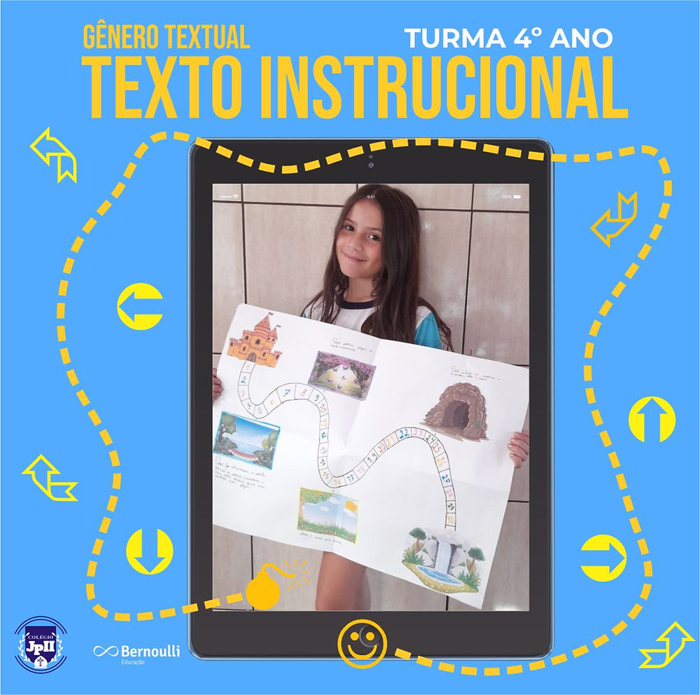 Jogo de Trilha – Texto Instrucional 4ºs anos – Escola Divina Providência