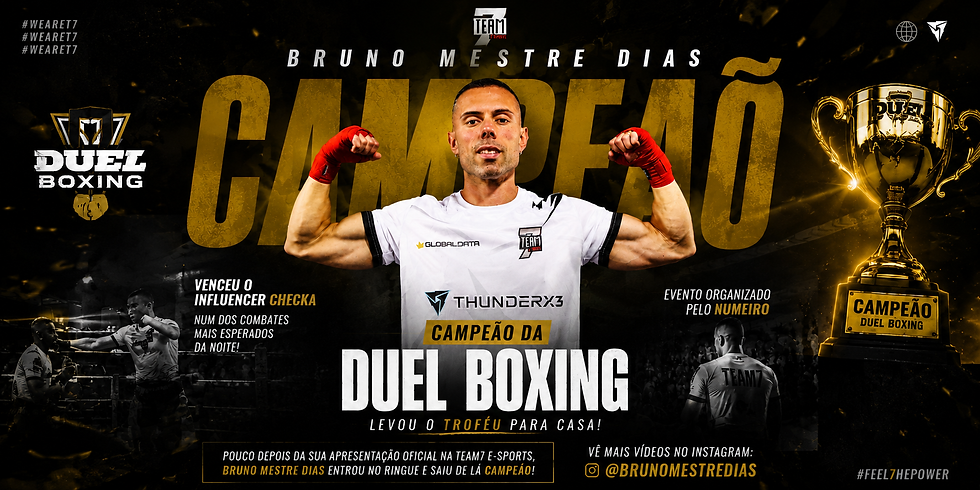 🥊 Bruno Mestre Dias sagra-se campeão da Duel Boxing 