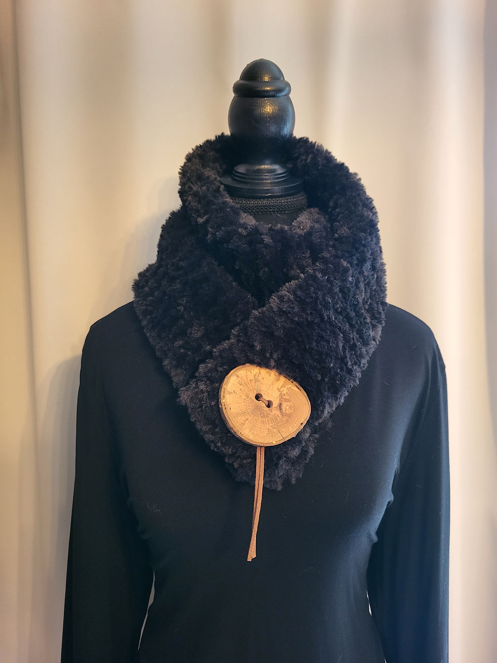 Thumbnail: Handknitted Faux Fur Scarves