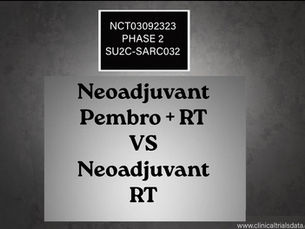 SU2C-SARC032: NCT03092323: Phase 2: A Randomized Trial of Pembrolizumab & Radiotherapy Versus Radiotherapy in High-Risk Soft Tissue Sarcoma of the Extremity