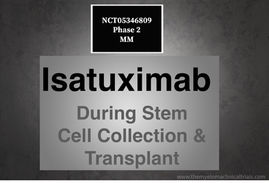 NCT05346809: Phase 2: Isatuximab During Stem Cell Collection and Transplant in Myeloma & Lymphoma