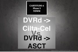 NCT05257083: Phase 3: EMN 28 - DVRd -> Cilta-Cel (CART) Vs DVRd -> Transplant ASCT- NDMM CARTITUDE-6