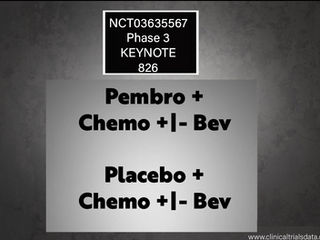 KEYNOTE - 826: NCT03635567: Phase 3: Pembrolizumab (MK-3475) Plus Chemotherapy Versus Placebo Plus Chemotherapy First line Cervical cancer