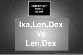 NCT02765854: Phase 2: Ixazomib and Dex Vs Ixazomib, Dex and Lenalidomide, With NFKB2 Rearrangement