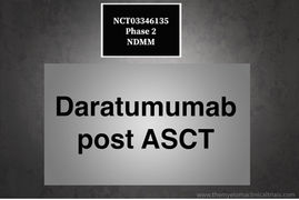 NCT03346135: Phase 2: Daratumumab After Stem Cell Transplant in Treating Patients With Myeloma NDMM