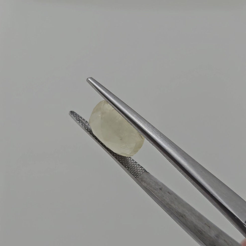 Miniature : Yellow sapphire cushion | Natural | No Heat