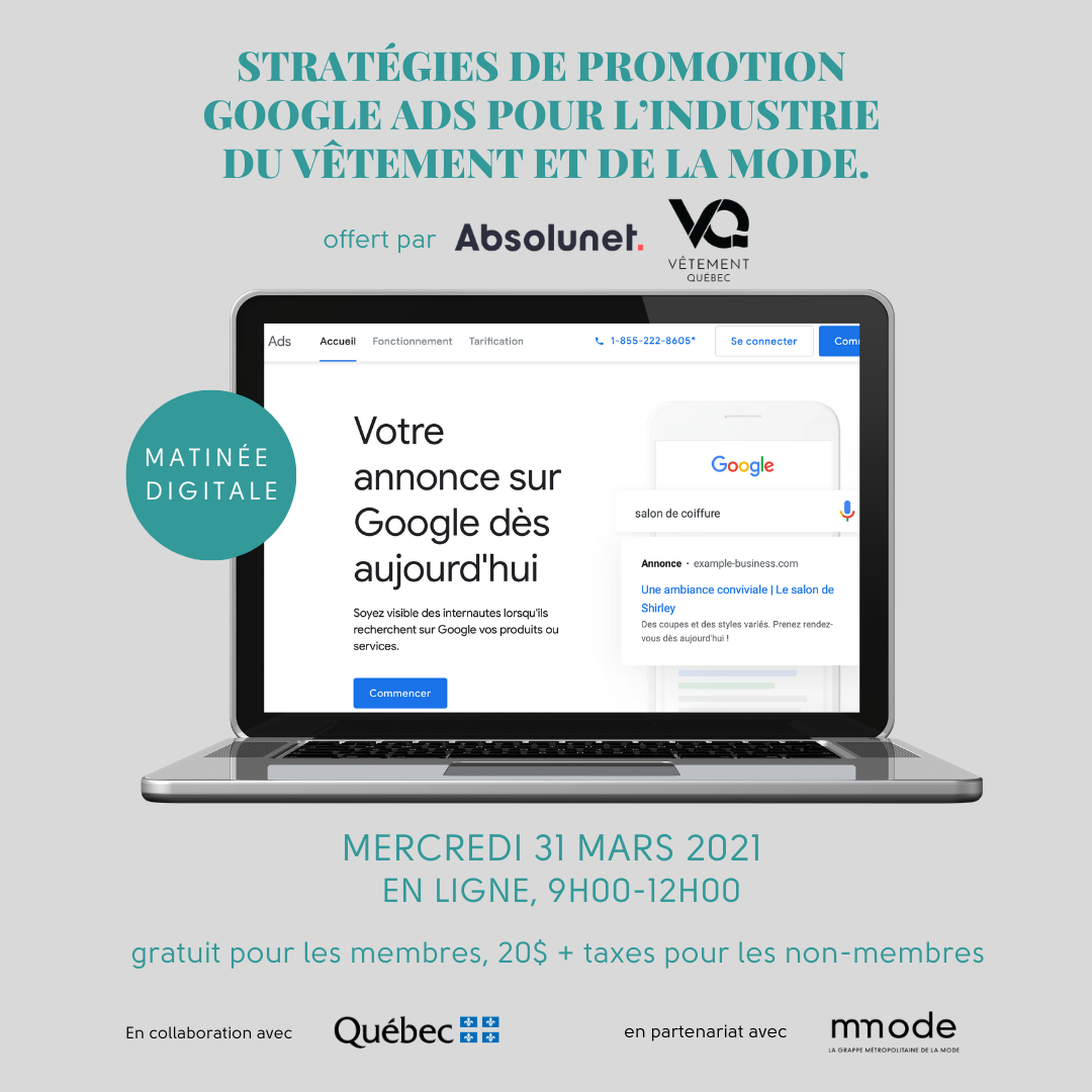 Stratégies de promotion Google Ads