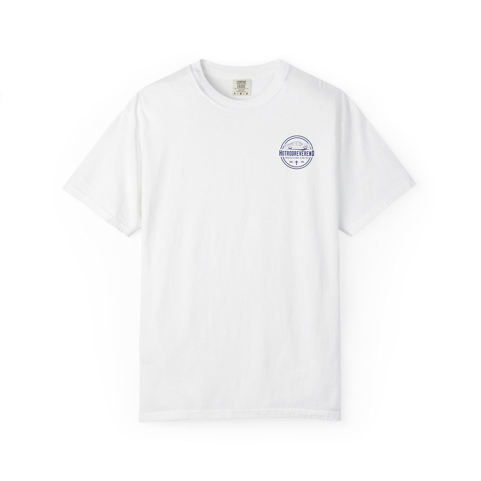 Thumbnail: Hot Rod Reverend T-Shirt, Assorted Colors, Blue Logo