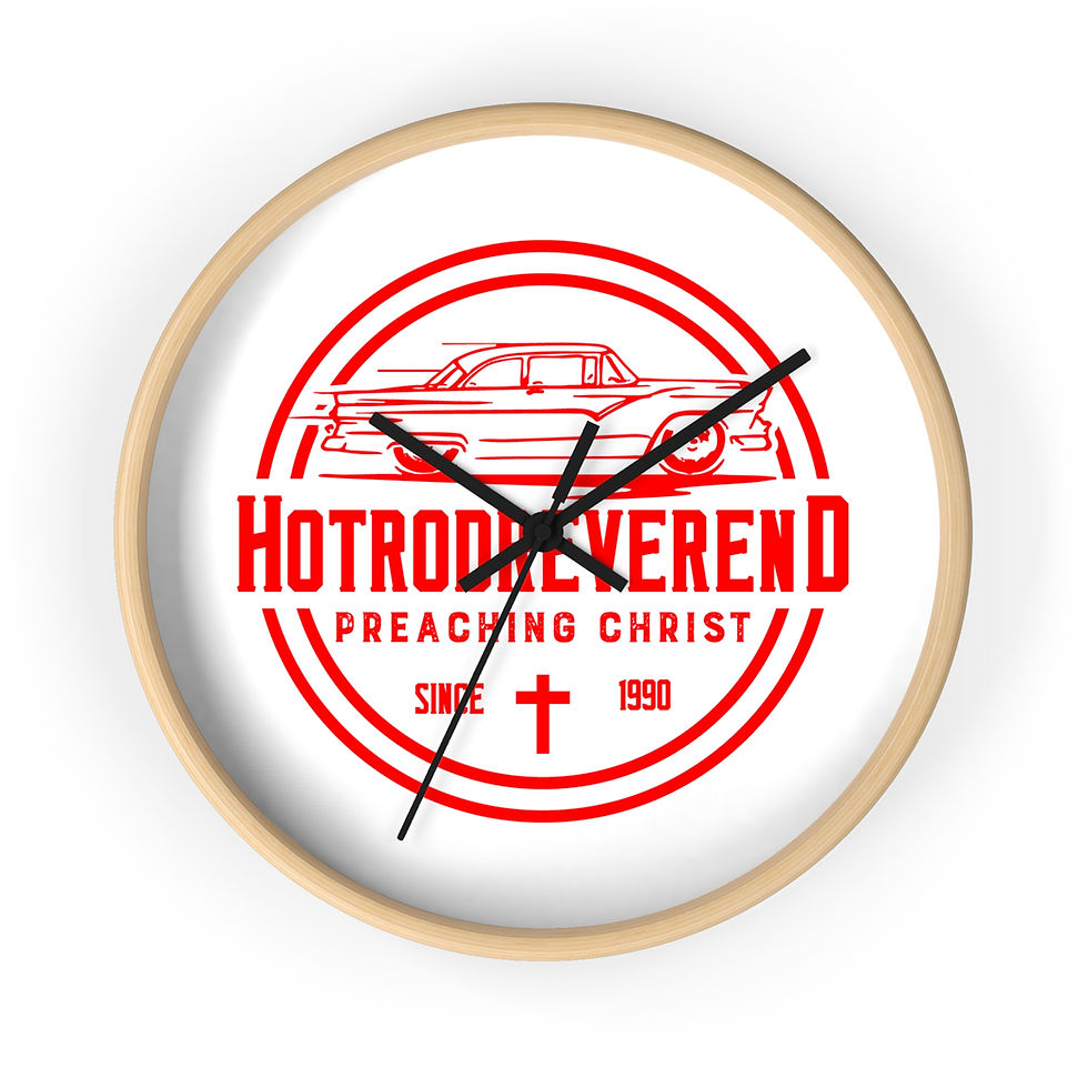 Thumbnail: Hot Rod Reverend Wall Clock, 10" diameter