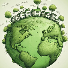 green planet with little houses growing up.jpg