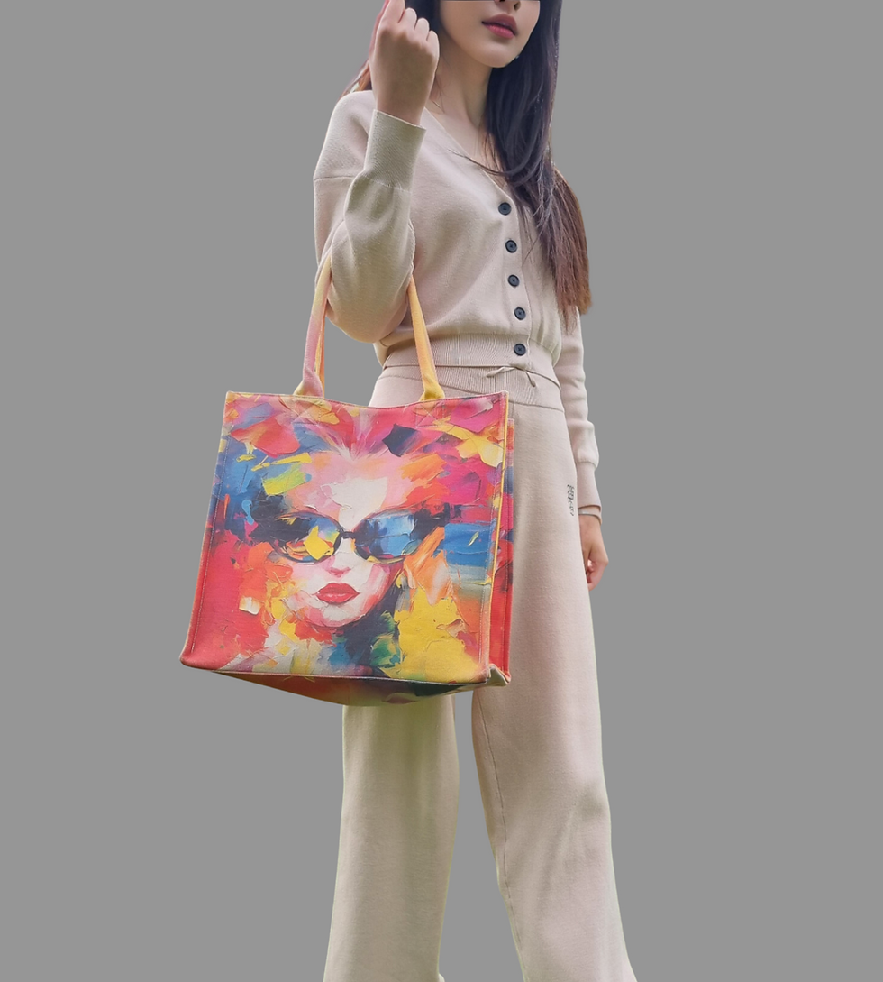 Thumbnail: Luggage-Sized Tote | Best Gift |Large Tote|Shopping Bag| Milan Fashion Week
