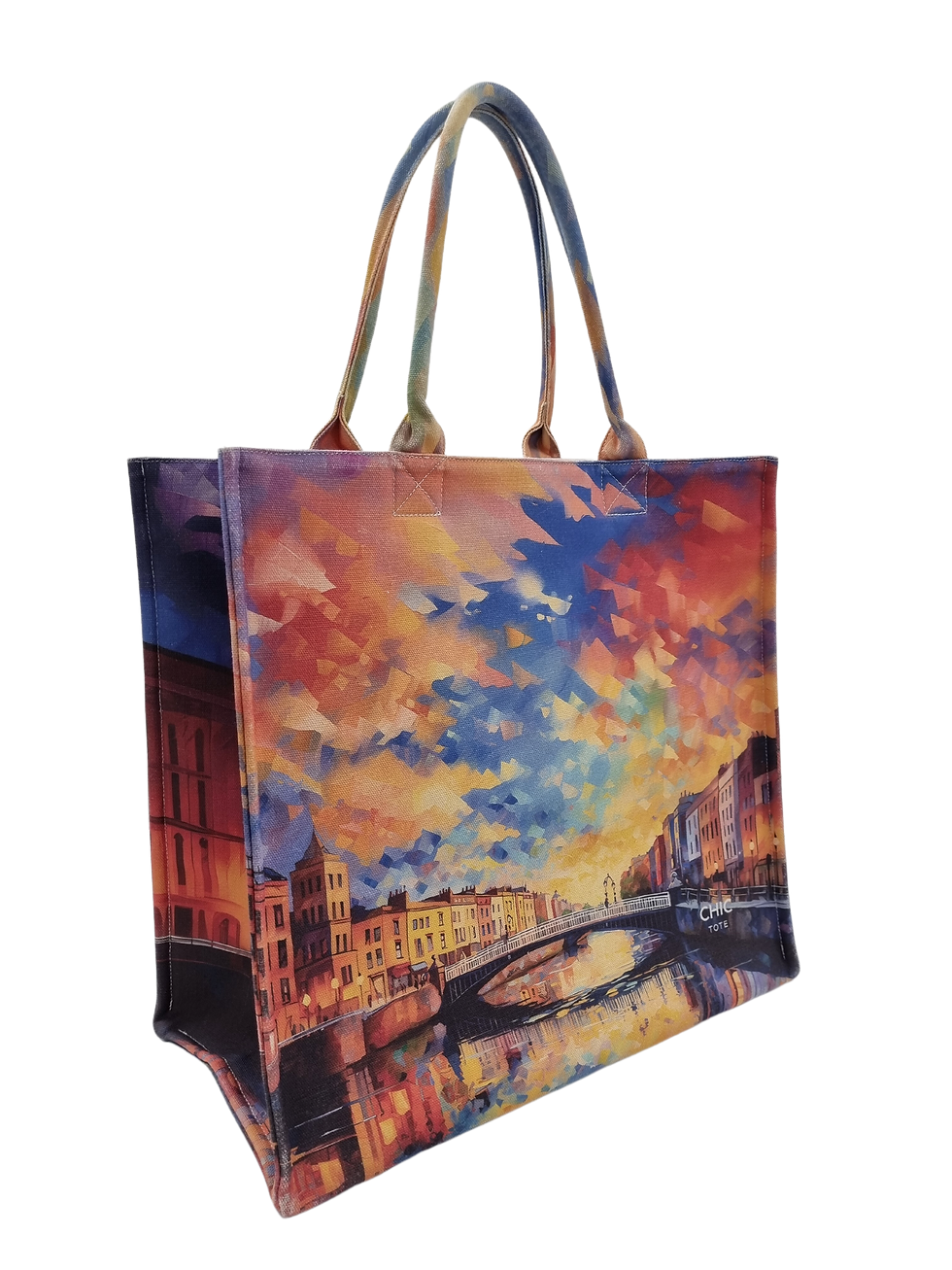 Thumbnail: Luggage-Sized Tote | Irish Gift | Large Tote |Shopping Bag| Ha’Penny Bridge