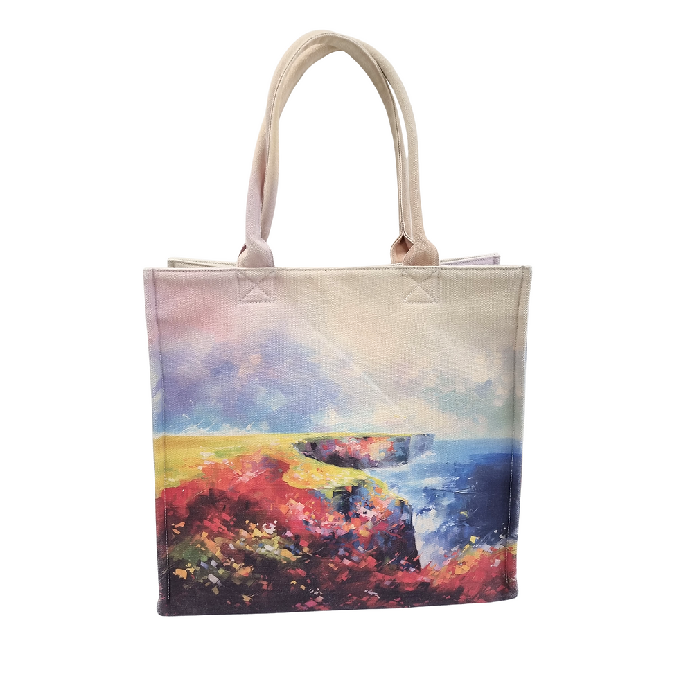 Thumbnail: Luggage-Sized Tote | Irish Gift | Large Tote | Shopping Bag |Cliffs of Moher
