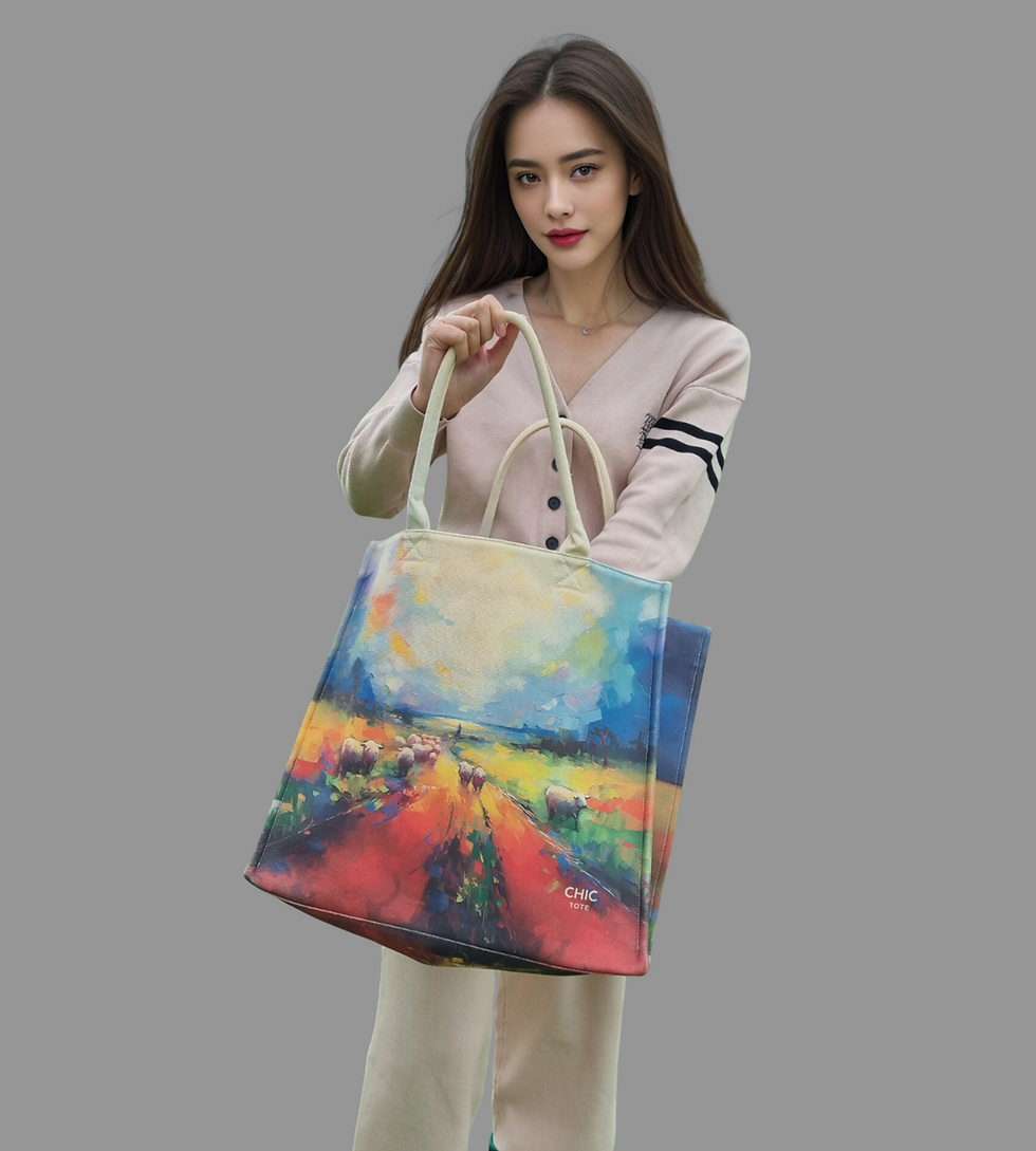 Thumbnail: Luggage-Sized Tote | Irish Gift | Large Tote | Shopping Bag | Country Road