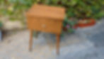 Mesa de maquina de coser antes