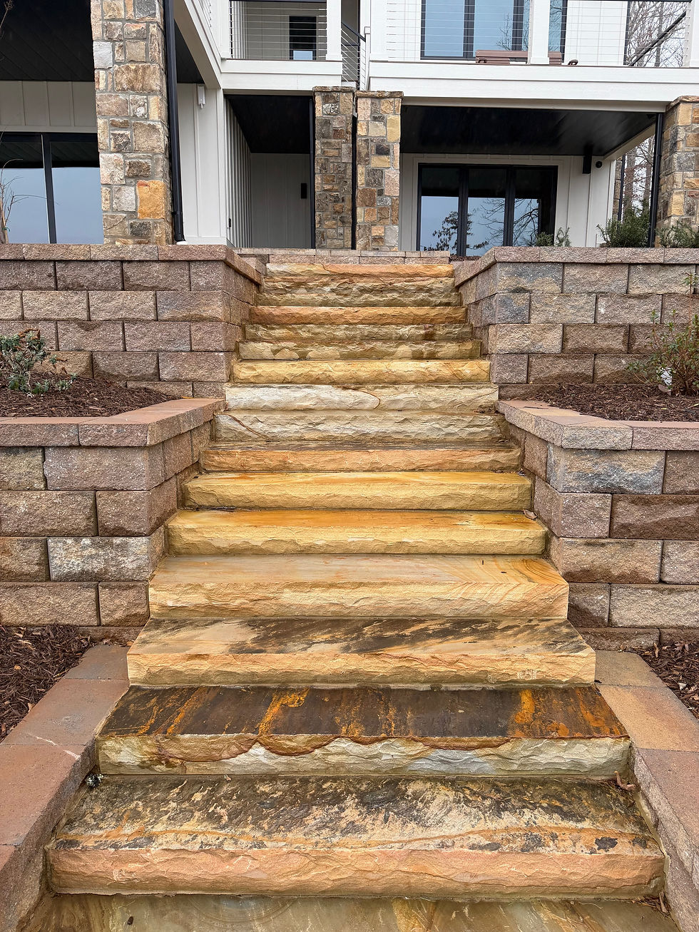 Brown Flagstone Steps