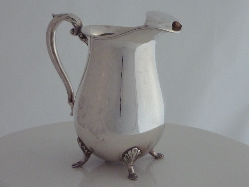 Wasserkrug Silber Kanne Karaffe vintage antik Event Verleih