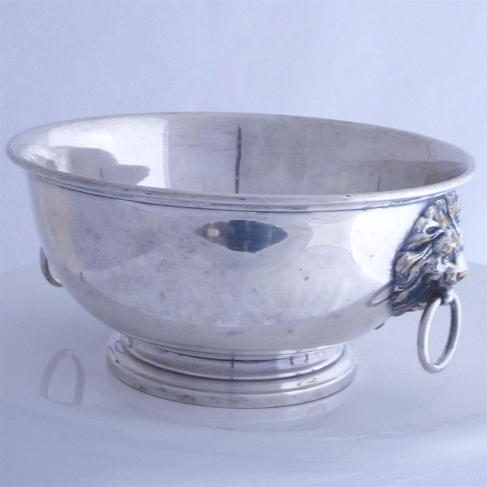 Champagner Schale Silber antik