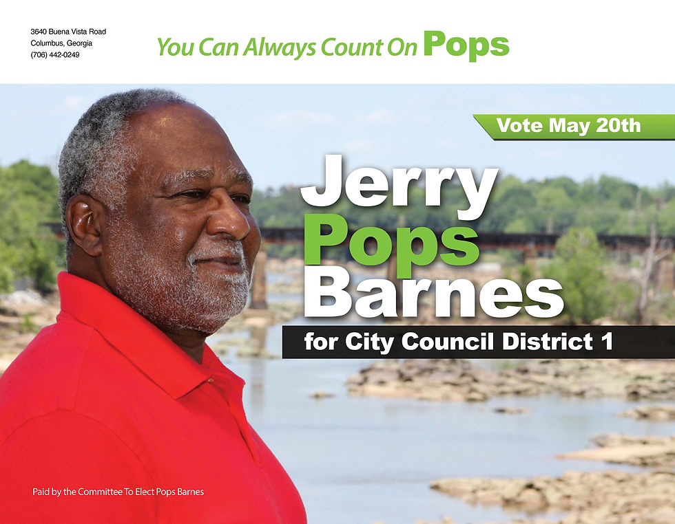 Pops Barnes Mailer Front