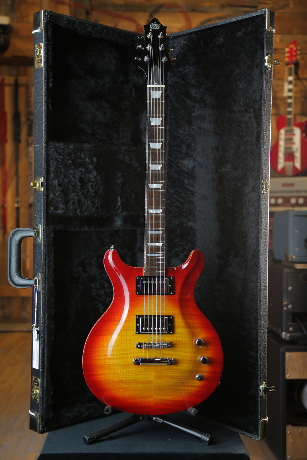 Thumbnail: Gadow Custom DC Set Neck Sunburst 2007

