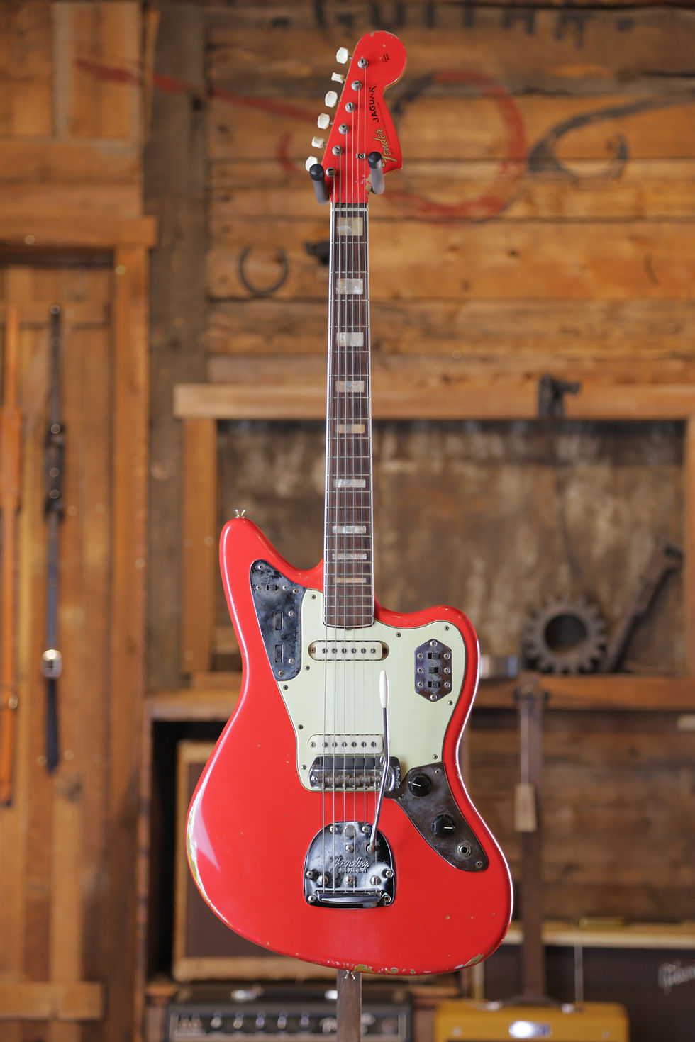 Thumbnail: Fender Jaguar Fiesta Red Relic (refinished) 1967/2023