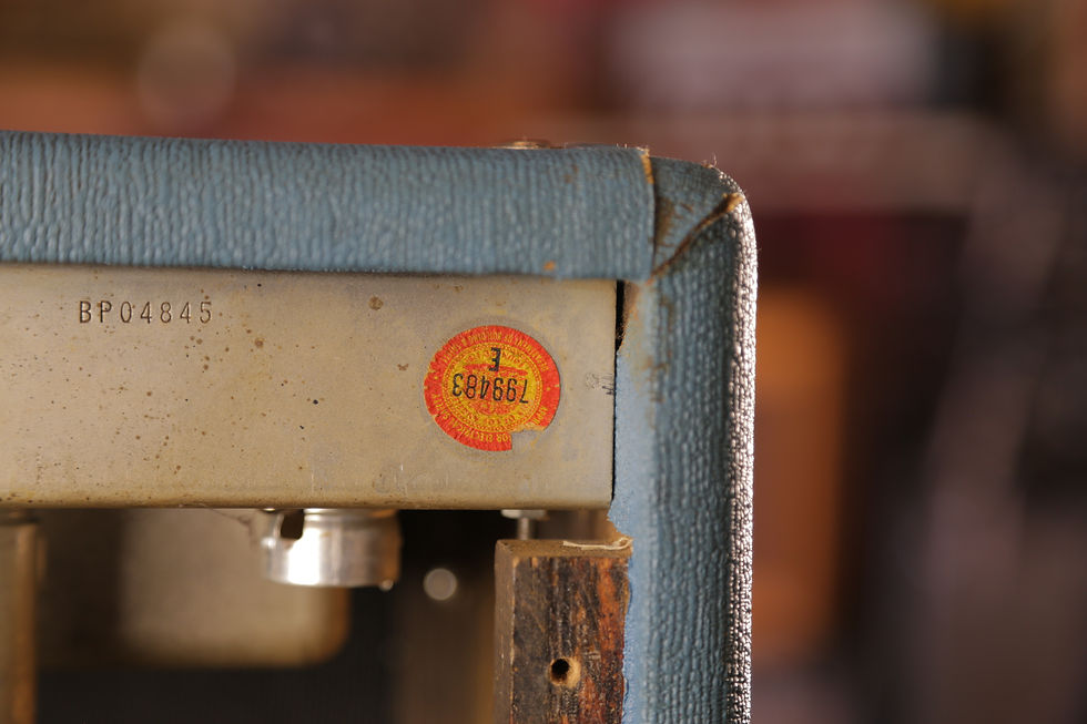 Miniature : Fender Bassman Brownface 1963 Blue Tolex