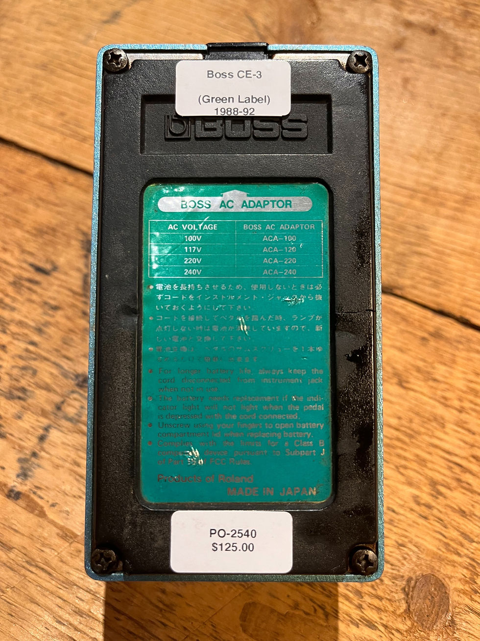 Miniature : Boss Chorus CE-3 (Green Label) 1985