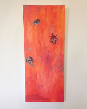 'Dance on Hell's Reef', acrylic on canva