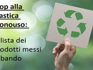Stop alla plastica monouso: la lista dei prodotti messi al bando