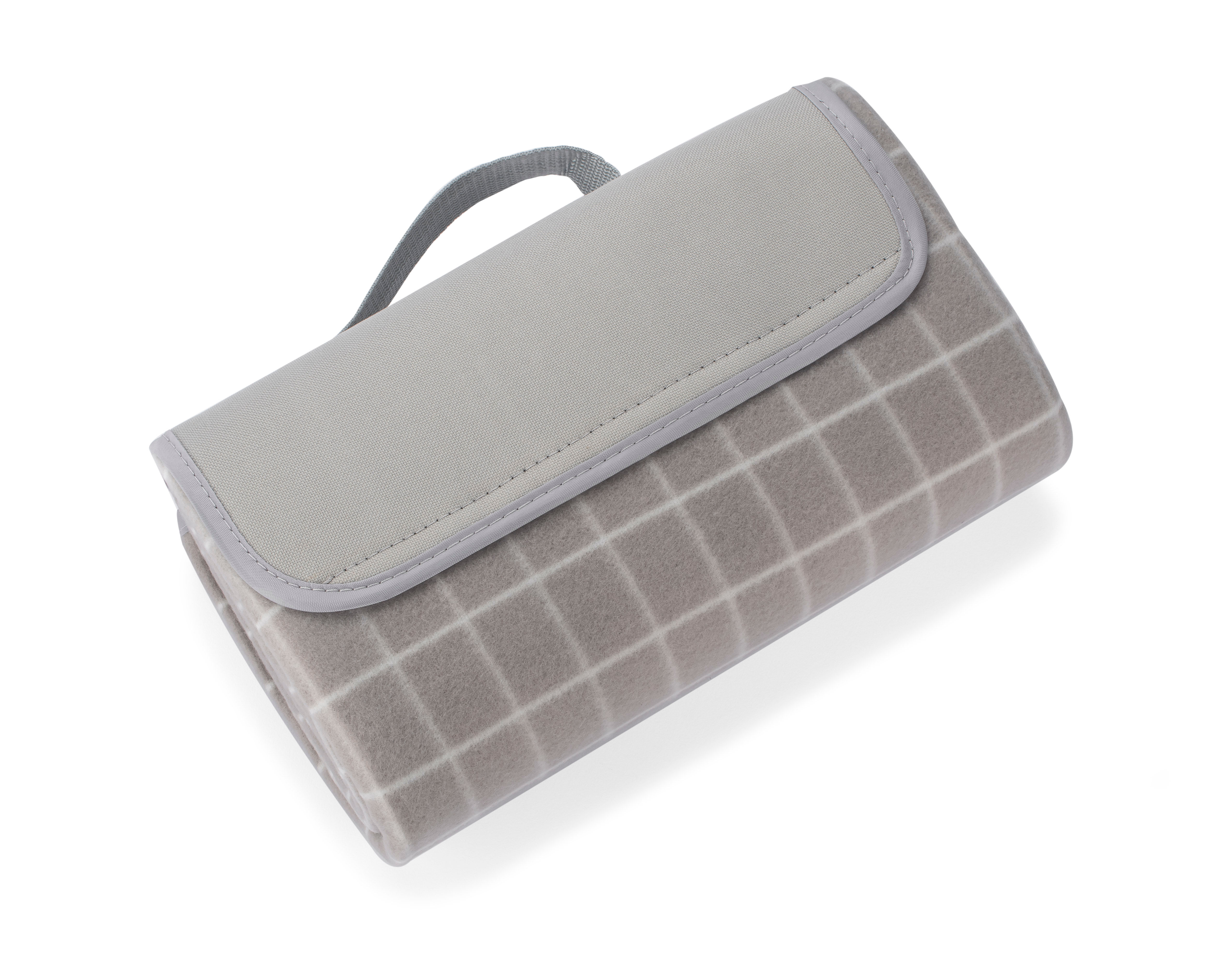 Pikniko antklodė CHECK su išsiuvinėtu logotipu