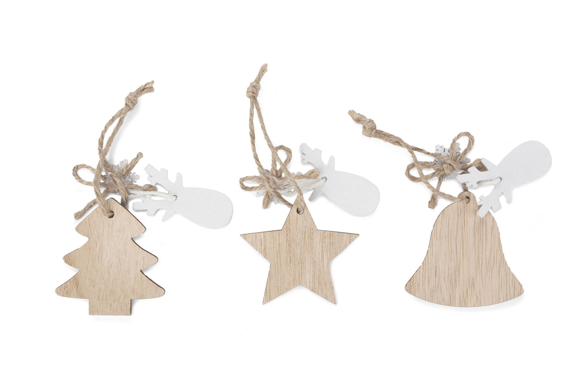 Medinių pakabukų rinkinys FERI su logotipo spauda