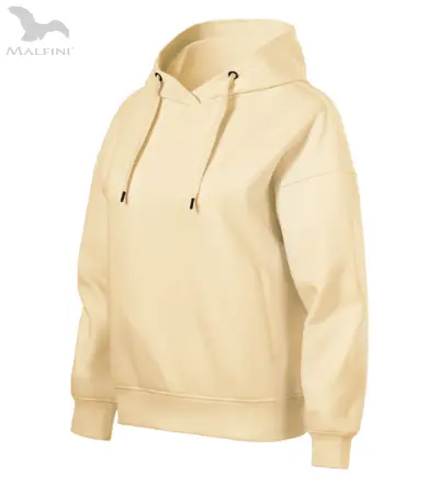 Miniatiūra: Kokybiškas moteriškas džemperis su gobtuvu ir spauda