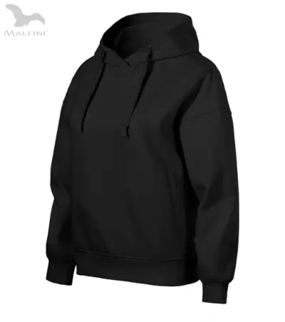 Miniatiūra: Kokybiškas moteriškas džemperis su gobtuvu ir spauda