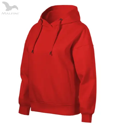 Miniatiūra: Kokybiškas moteriškas džemperis su gobtuvu ir spauda