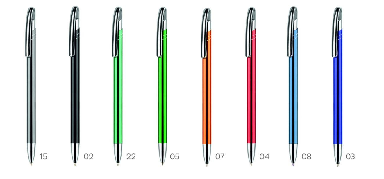 Metaliniai rašikliai AVALO su logotipo spauda