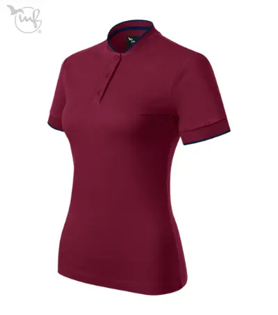 Miniatiūra: Prabangūs moteriški POLO marškinėliai su personalizacija